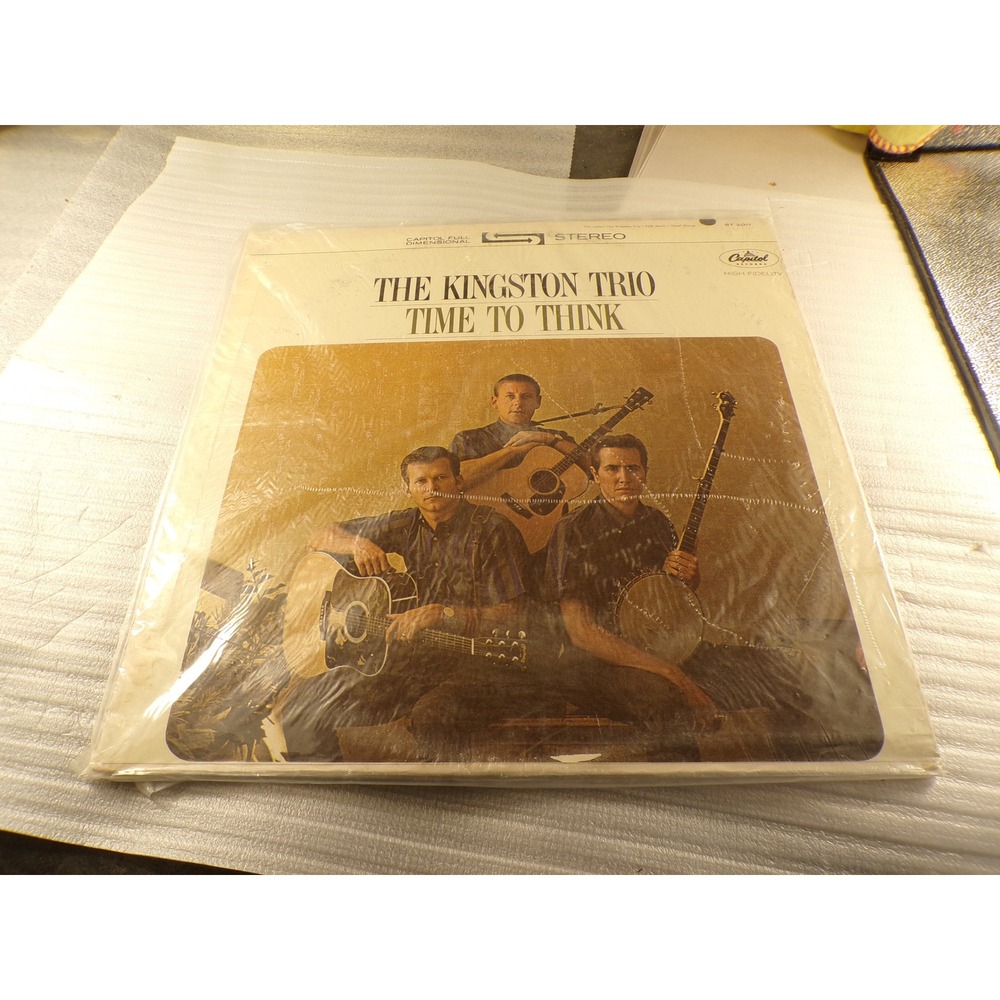 The Kingston Trio Time to Think Vinyl LP Record Capitol ST 2011 Stereo Folk 1963